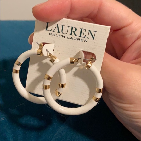 Never worn beautiful Ralph Lauren hoops! - Picture 3 of 4